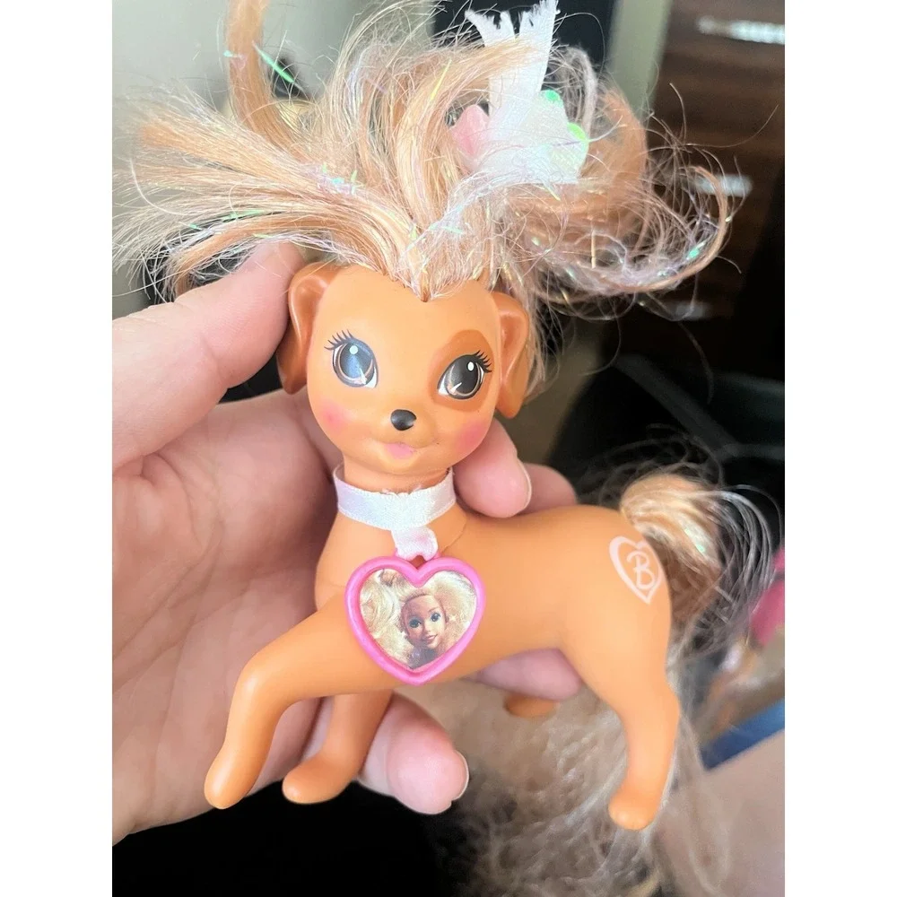 VINTAGE 1994 MATTEL BARBIE PRETTY LOVIN' PETS‎ MANDI BROWN PUPPY DOG TOY